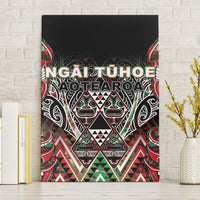 Aotearoa Ngai Tuhoe Canvas Wall Art Maori Tribal Red And Green Paua Shell Pattern