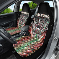 Aotearoa Ngai Tuhoe Car Seat Cover Maori Tribal Red And Green Paua Shell Pattern