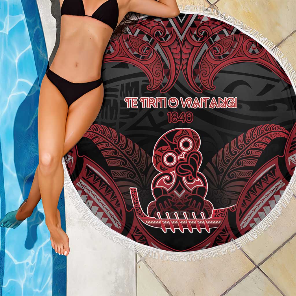 New Zealand Waitangi Day Beach Blanket Te Tiriti O Waitangi 1840 - Polynesian Pride
