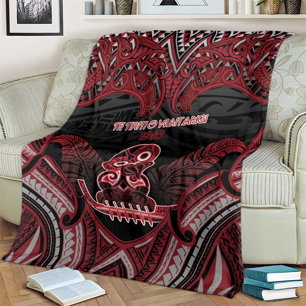 New Zealand Waitangi Day Blanket Te Tiriti O Waitangi 1840 - Polynesian Pride