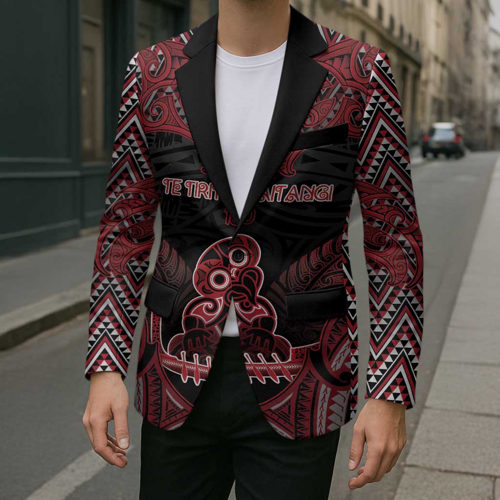 Personalised New Zealand Waitangi Day Blazer Te Tiriti O Waitangi 1840 - Polynesian Pride