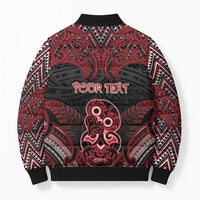 Personalised New Zealand Waitangi Day Bomber Puffer Jacket Te Tiriti O Waitangi 1840 - Polynesian Pride