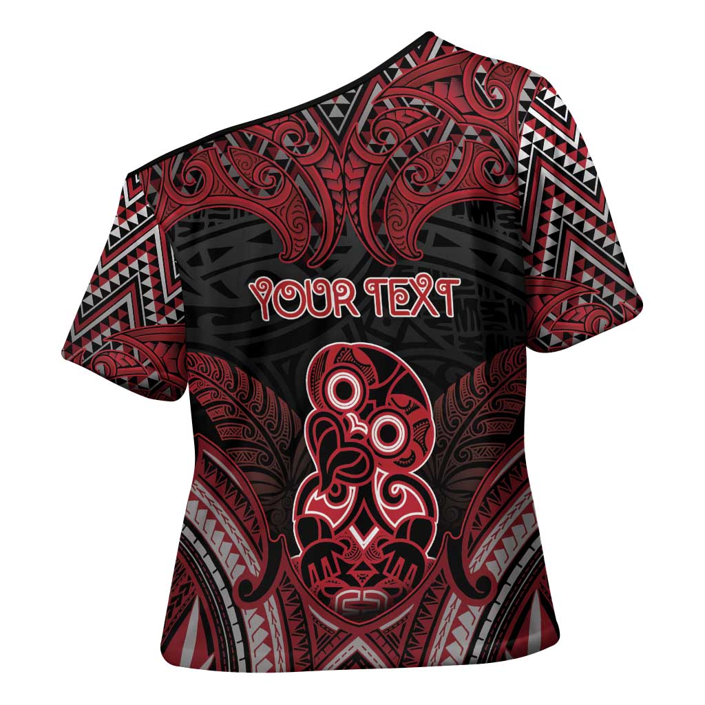 Personalised New Zealand Waitangi Day Cross Shoulder Shirt Te Tiriti O Waitangi 1840 DT05 - Polynesian Pride