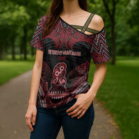 Personalised New Zealand Waitangi Day Cross Shoulder Shirt Te Tiriti O Waitangi 1840 DT05 - Polynesian Pride
