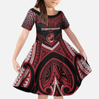 Personalised New Zealand Waitangi Day Family Matching Off Shoulder Maxi Dress and Hawaiian Shirt Te Tiriti O Waitangi 1840 - Polynesian Pride