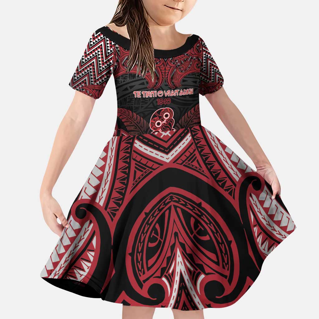 Personalised New Zealand Waitangi Day Family Matching Puletasi and Hawaiian Shirt Te Tiriti O Waitangi 1840 - Polynesian Pride