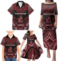 Personalised New Zealand Waitangi Day Family Matching Puletasi and Hawaiian Shirt Te Tiriti O Waitangi 1840 - Polynesian Pride