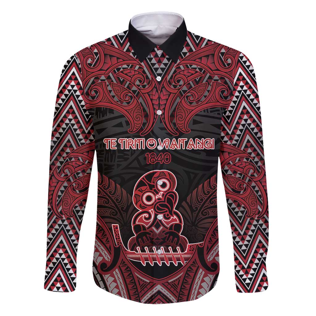 Personalised New Zealand Waitangi Day Family Matching Puletasi and Hawaiian Shirt Te Tiriti O Waitangi 1840 - Polynesian Pride