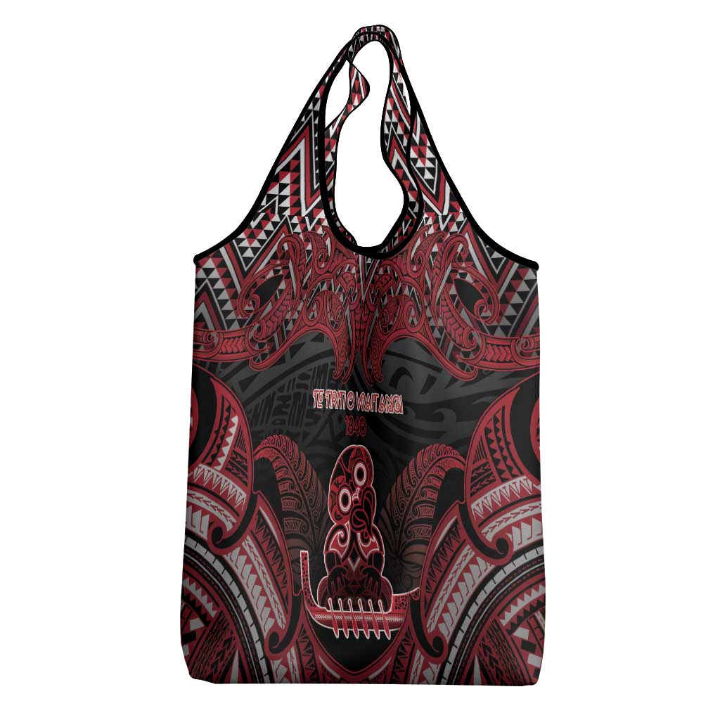 New Zealand Waitangi Day Grocery Bag Te Tiriti O Waitangi 1840 - Polynesian Pride