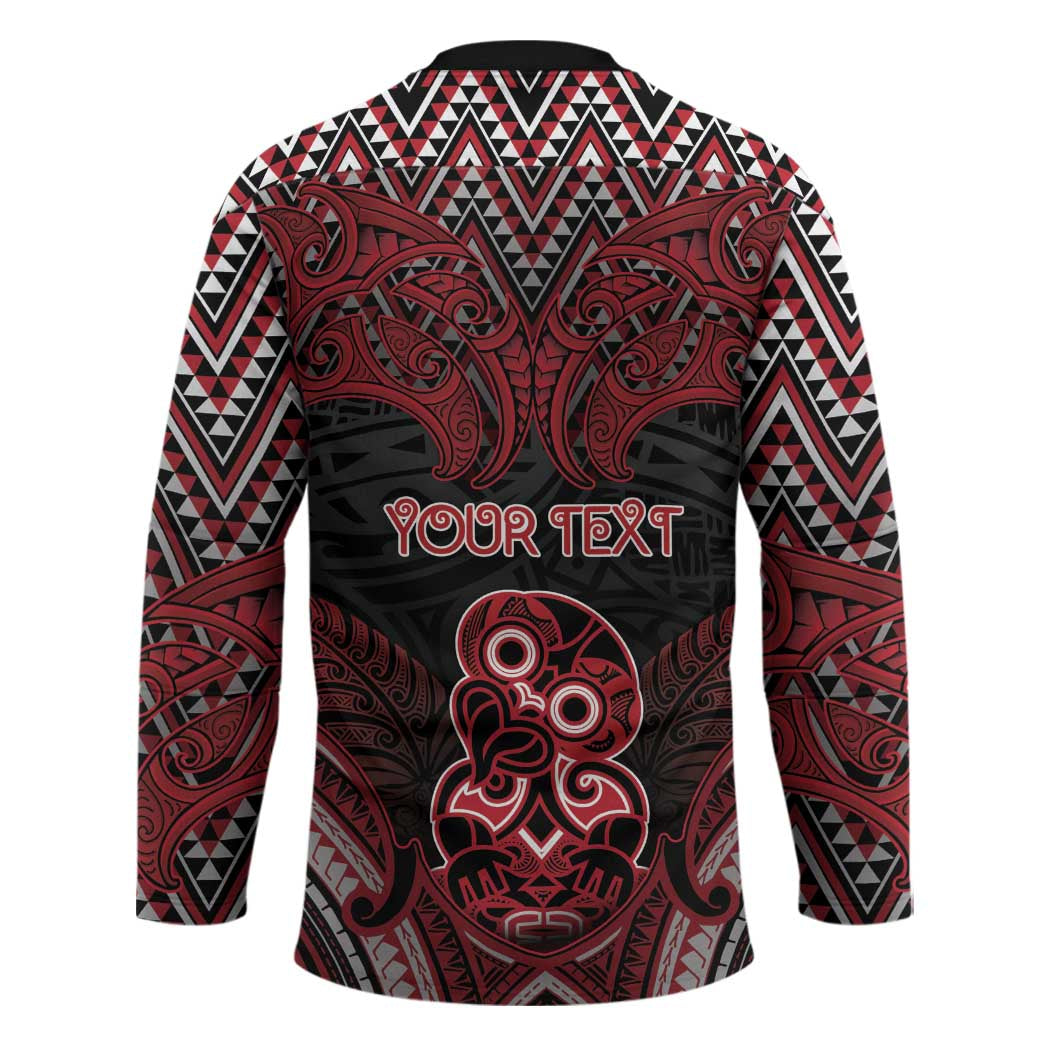 Personalised New Zealand Waitangi Day Hockey Jersey Te Tiriti O Waitangi 1840 - Polynesian Pride
