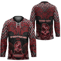 Personalised New Zealand Waitangi Day Hockey Jersey Te Tiriti O Waitangi 1840 - Polynesian Pride