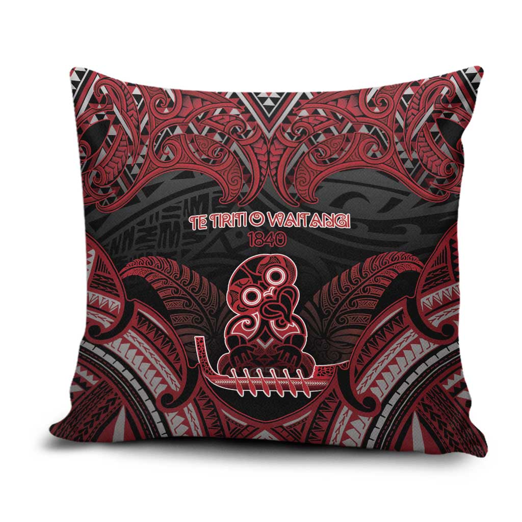 New Zealand Waitangi Day Pillow Cover Te Tiriti O Waitangi 1840 - Polynesian Pride