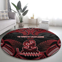 New Zealand Waitangi Day Round Carpet Te Tiriti O Waitangi 1840 - Polynesian Pride