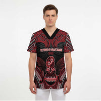 Personalised New Zealand Waitangi Day Scrub Top Te Tiriti O Waitangi 1840 DT05 - Polynesian Pride