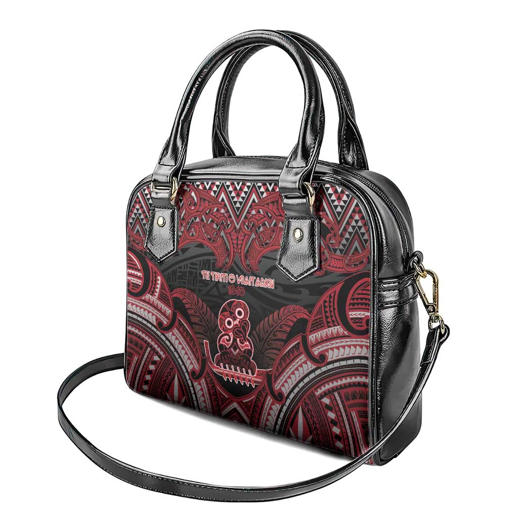 New Zealand Waitangi Day Shoulder Handbag Te Tiriti O Waitangi 1840 - Polynesian Pride