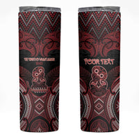 Personalised New Zealand Waitangi Day Skinny Tumbler Te Tiriti O Waitangi 1840 - Polynesian Pride