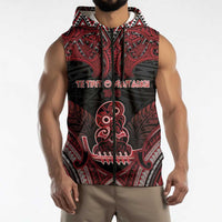 Personalised New Zealand Waitangi Day Sleeveless Zip Hoodie Te Tiriti O Waitangi 1840 DT05 - Polynesian Pride