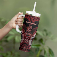 Personalised New Zealand Waitangi Day Tumbler With Handle Te Tiriti O Waitangi 1840 - Polynesian Pride
