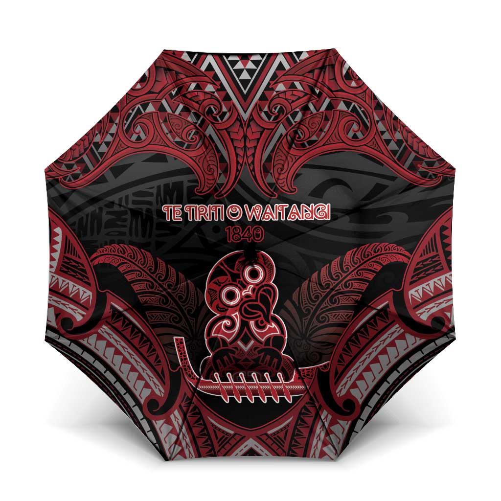 New Zealand Waitangi Day Umbrella Te Tiriti O Waitangi 1840 - Polynesian Pride