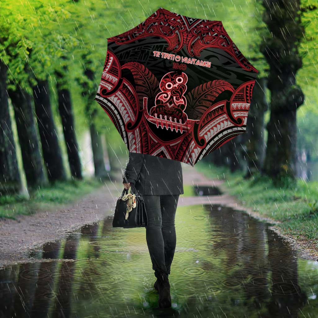 New Zealand Waitangi Day Umbrella Te Tiriti O Waitangi 1840 - Polynesian Pride