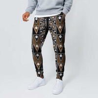 Fiji Brown Masi Pattern Jogger Pants Fijian Tapa LT01 - Polynesian Pride
