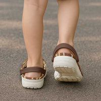 Fiji Clogs Shoes Fijian Tapa Pattern Brown - Polynesian Pride