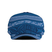 Fiji Marau na Kerisimasi Jeff Hat Blue Tapa Masi Inspired Christmas - Polynesian Pride