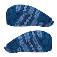 Fiji Marau na Kerisimasi Jeff Hat Blue Tapa Masi Inspired Christmas - Polynesian Pride