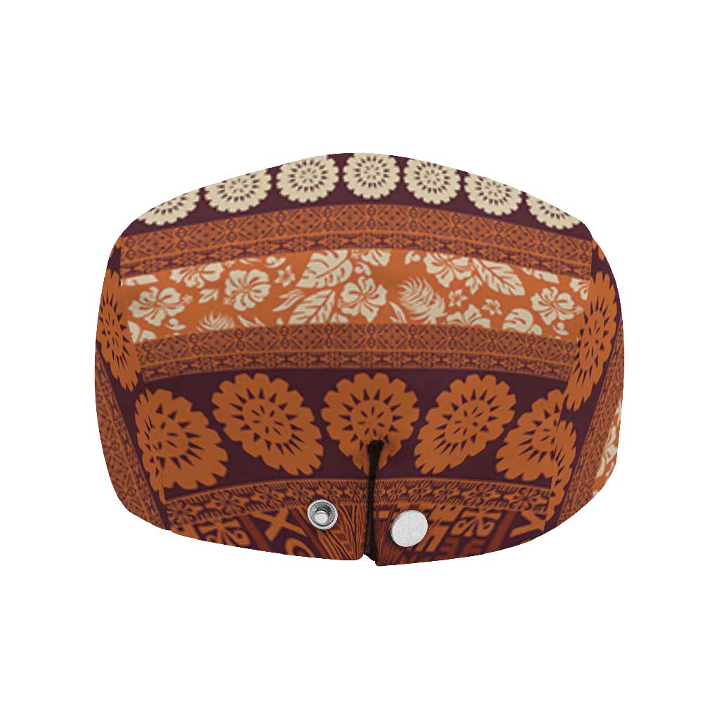 Fiji Marau na Kerisimasi Jeff Hat Gold Tapa Masi Inspired Christmas - Polynesian Pride