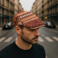 Fiji Marau na Kerisimasi Jeff Hat Gold Tapa Masi Inspired Christmas - Polynesian Pride