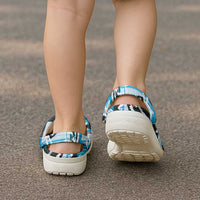 Fijian Rugby Clogs Shoes Grunge Palm Stylized