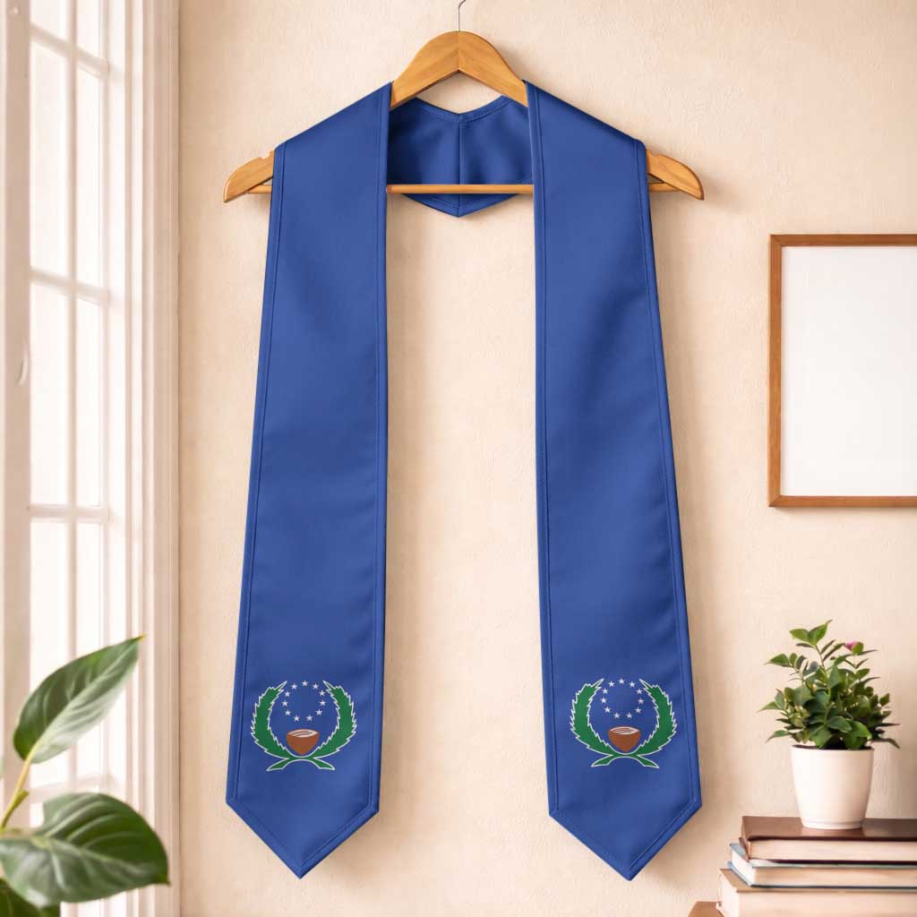 FSM Pohnpei Graduation Stole Flag Style