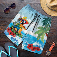 Funny Parrot Margarita Five O'clock Somewhere Shorts for Men