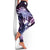 Galaxy Polynesian Pattern With Tropical Flowers Leggings - Polynesian Pride