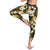 Gold Tropical Hawaii Leggings Seamless Monstera Plumeria Hawaiian Pattern - Polynesian Pride