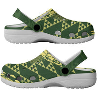 Green Aloha Hawaii Clogs Shoes Hawaiian Kakau Ohia Lehua Lei - Polynesian Pride