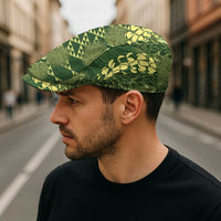 Green Aloha Hawaii Jeff Hat Hawaiian Kakau Ohia Lehua Lei - Polynesian Pride