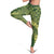 Green Aloha Hawaii Leggings Hawaiian Kakau Ohia Lehua Lei - Polynesian Pride