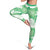 Green Aloha Hawaii Leggings Monstera Hibiscus Plumeria Seamless Vibes - Polynesian Pride