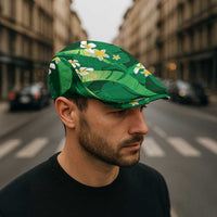 Green Banana Leaf Hawaii Jeff Hat Lau Maia Plumeria Tropical Summer Vibes