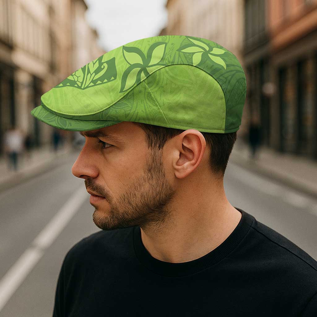 Green Gradient Polynesia Jeff Hat Hawaiian Tribal Hammerhead Shark Tattoo - Polynesian Pride