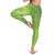 Green Gradient Polynesia Leggings Hawaiian Tribal Hammerhead Shark Tattoo - Polynesian Pride