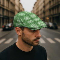 Green Hawaiian Quilt Jeff Hat Hawaii Pineapple Monstera Palaka Motifs - Polynesian Pride