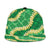 Green Palaka Hawaii Mele Kalikimaka Snapback Cap Ohia Lehua Monstera Puakenikeni Lei - Polynesian Pride