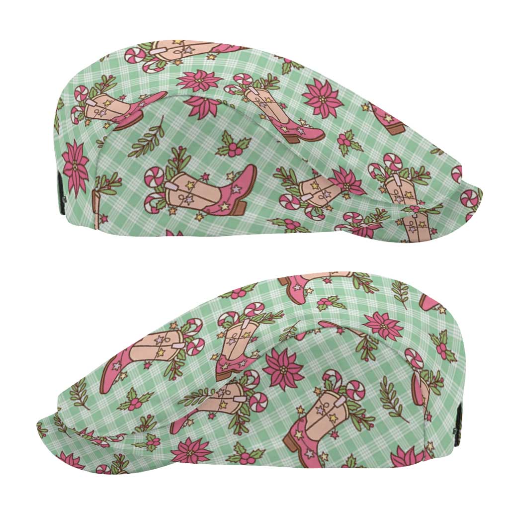 Green Paniolo Palaka Hawaiian Cowgirl Christmas Jeff Hat - Polynesian Pride