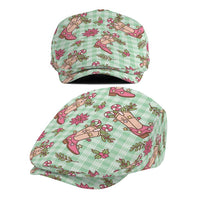 Green Paniolo Palaka Hawaiian Cowgirl Christmas Jeff Hat - Polynesian Pride