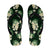 Green Tropical Hawaii Flip Flops Seamless Monstera Plumeria Hawaiian Pattern - Polynesian Pride