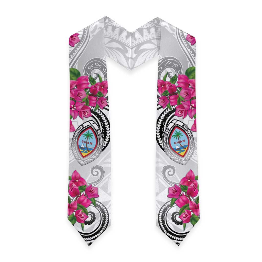Guam Chamorro Graduation Stole Curves Polynesian Tattoo Mix Bougainvillea LT05 - Polynesian Pride