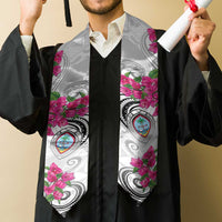Guam Chamorro Graduation Stole Curves Polynesian Tattoo Mix Bougainvillea LT05 - Polynesian Pride