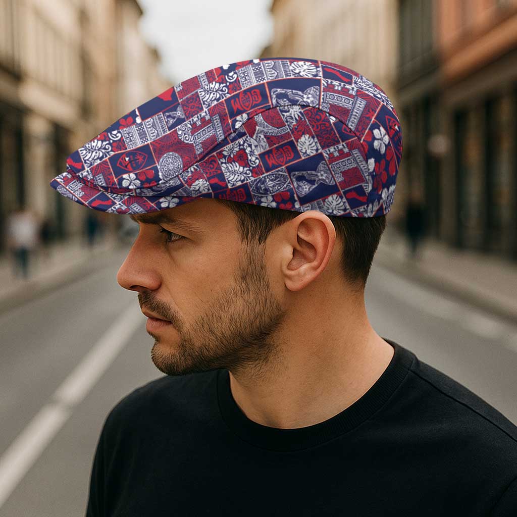 Guam Felis Pasgua Jeff Hat Pacific Patchwork Xmas Vibes - Polynesian Pride